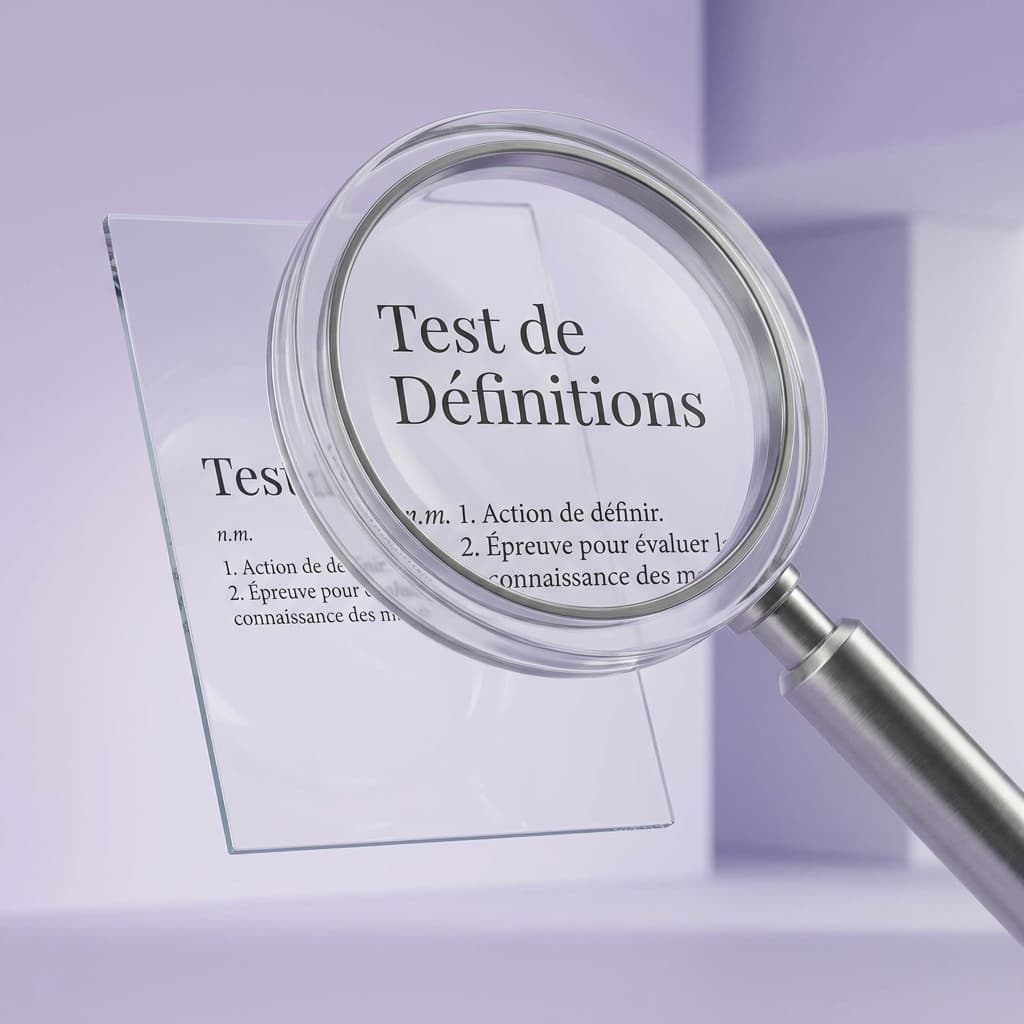 Test de Définitions